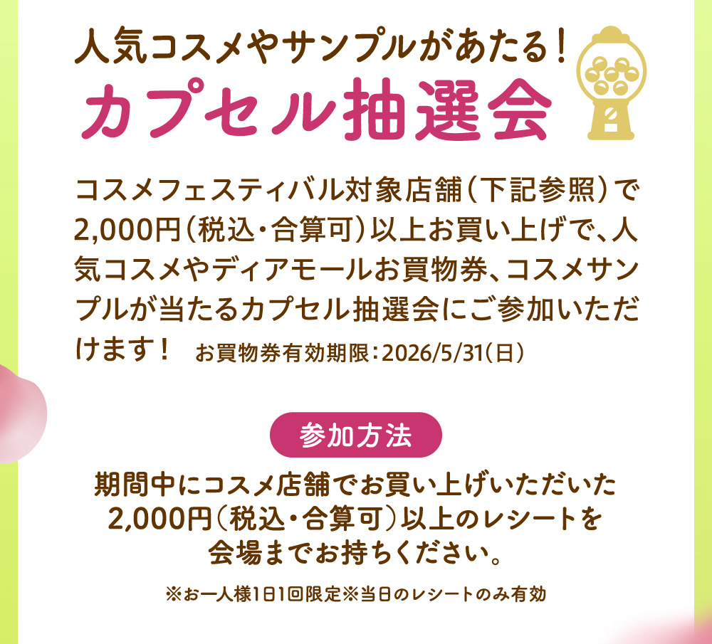 カプセル抽選会