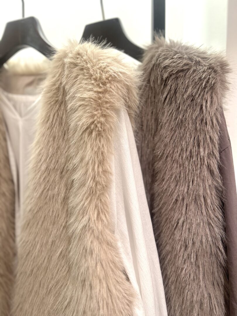 ルクールブラン　ショートフェイクファーベスト ショートファーベスト/le.coeur blanc(ルクールブラン)｜ルクール