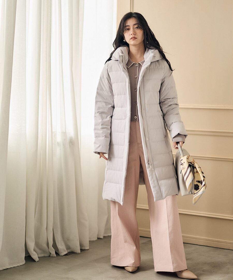 ♢12♢【11日発売】撥水ストレッチライトタフタロングコート ｜ 12