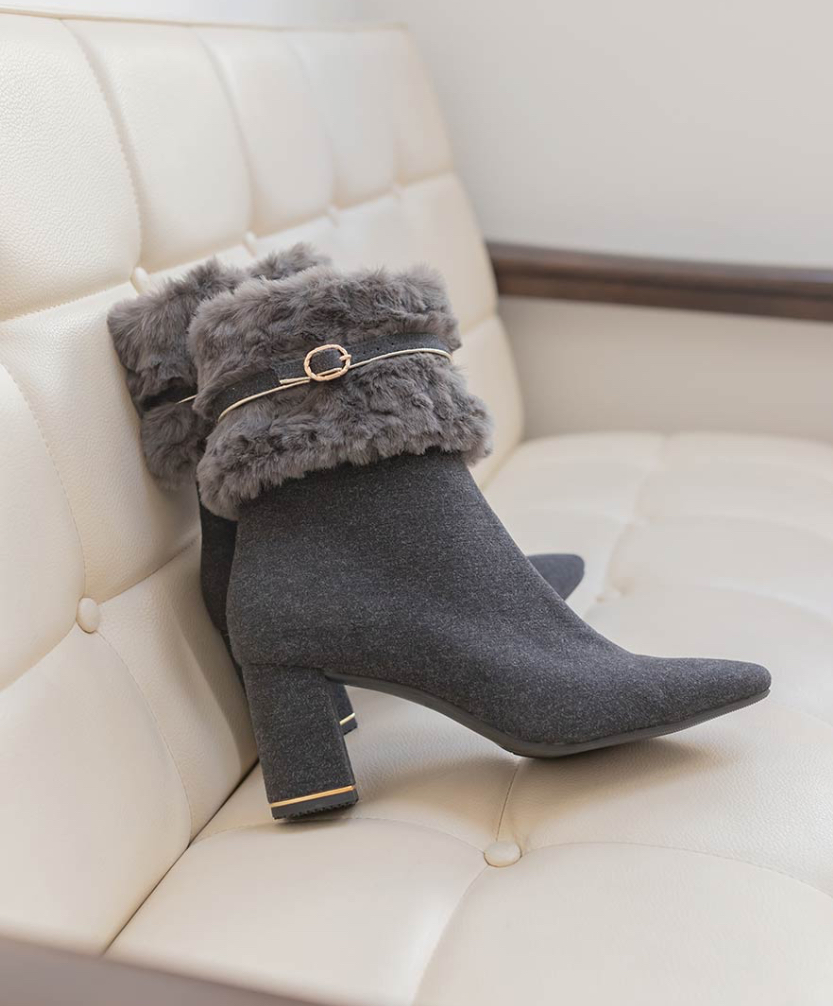 4WAY☆ファーショートブーツ