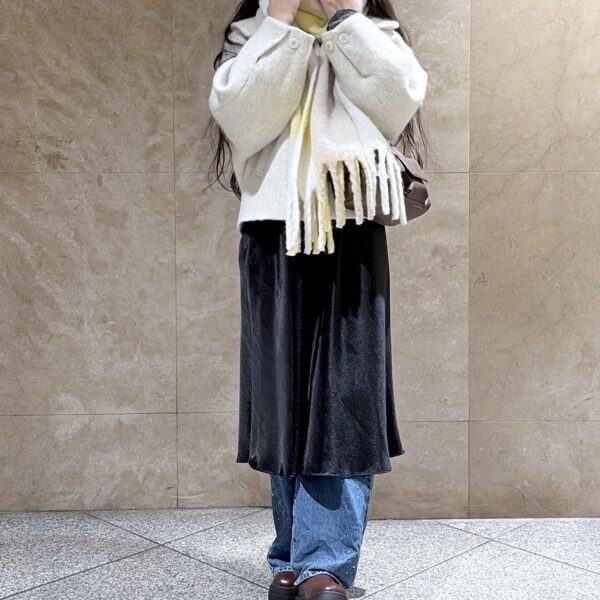 あったかめのアウターを使ったコーディネートのご紹介