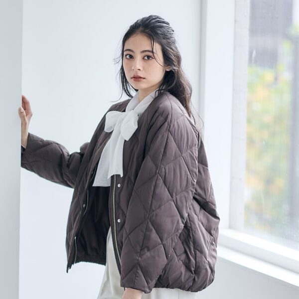 ♢12♢【保温性抜群】おしゃれ見えキルティングダウン