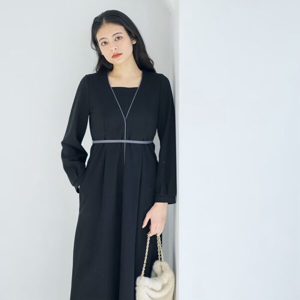 ♢12♢【年末のご予定に】きれいめなのに楽ちん♪カットソーワンピース