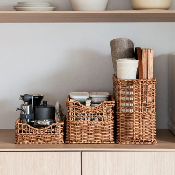 見せる収納を楽しもう！水洗いOKなラタン調バスケット全7種が登場