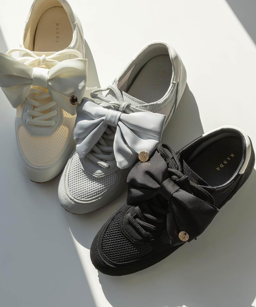 2WAY ☆サテンリボンロープロファイルスニーカー