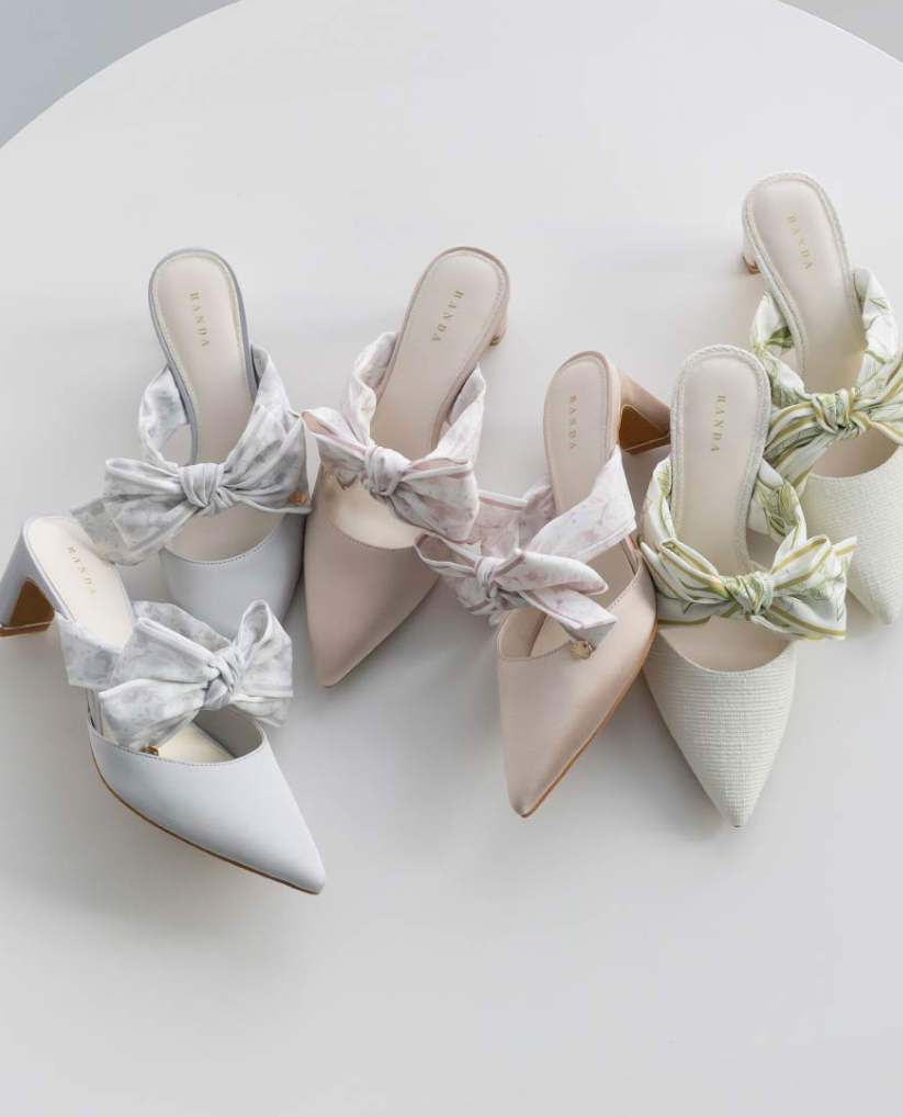 スカーフリボンミュールパンプス☆