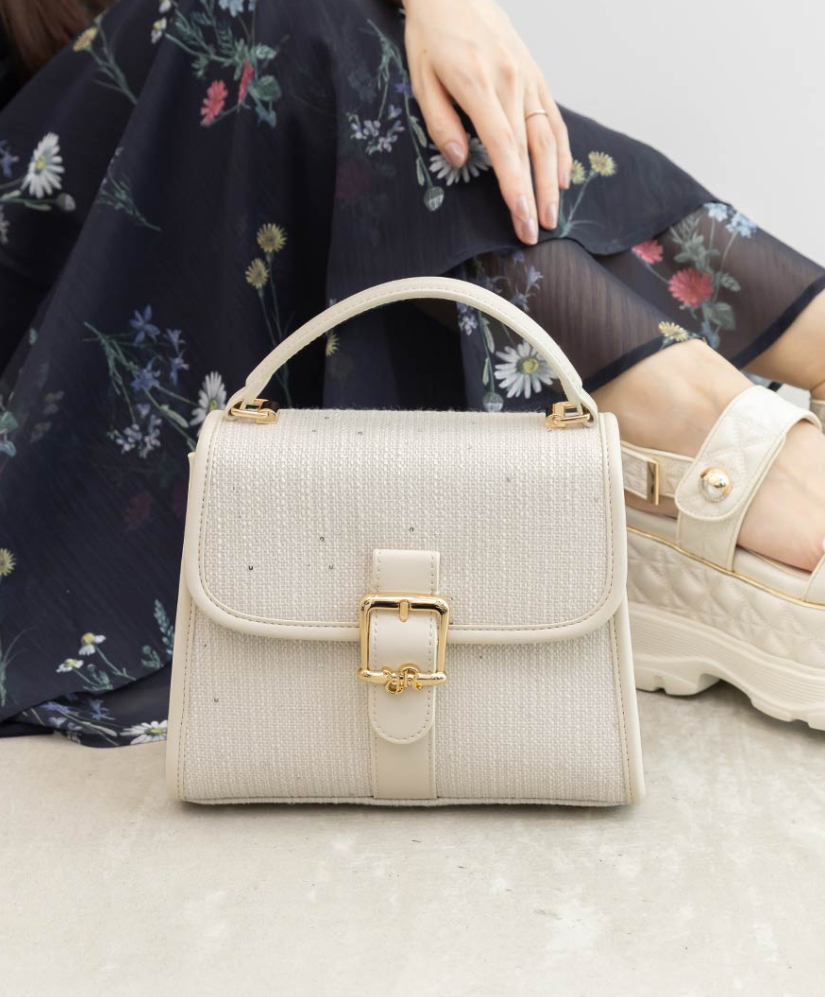 2WAY ☆モノグラムバックルハンドバッグ