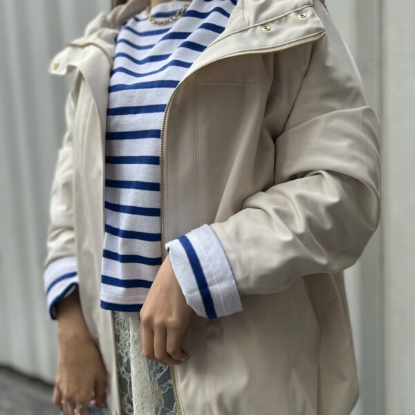 【どの場面にも◎】ツイルストレッチフードブルゾン