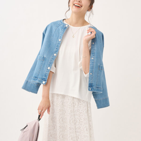 春のお出かけに最適！動きやすくて女性らしいデニムジャケット