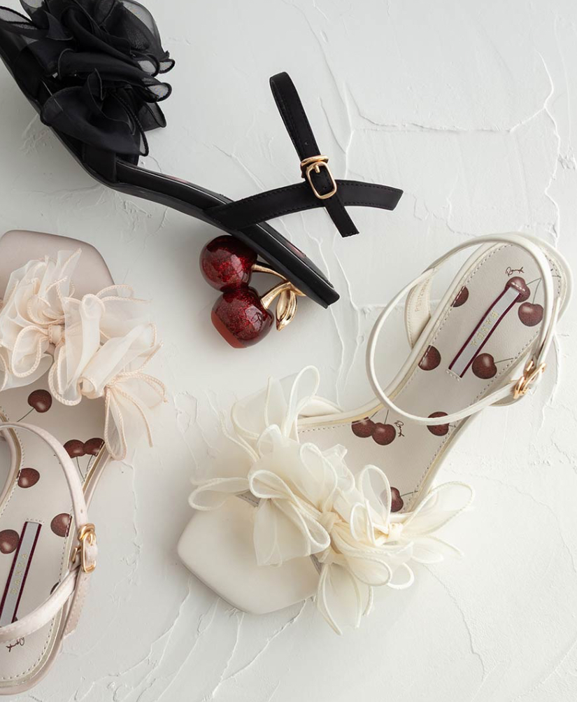 【Cherry＆Strawberry】チェリーヒールストラップサンダル☆