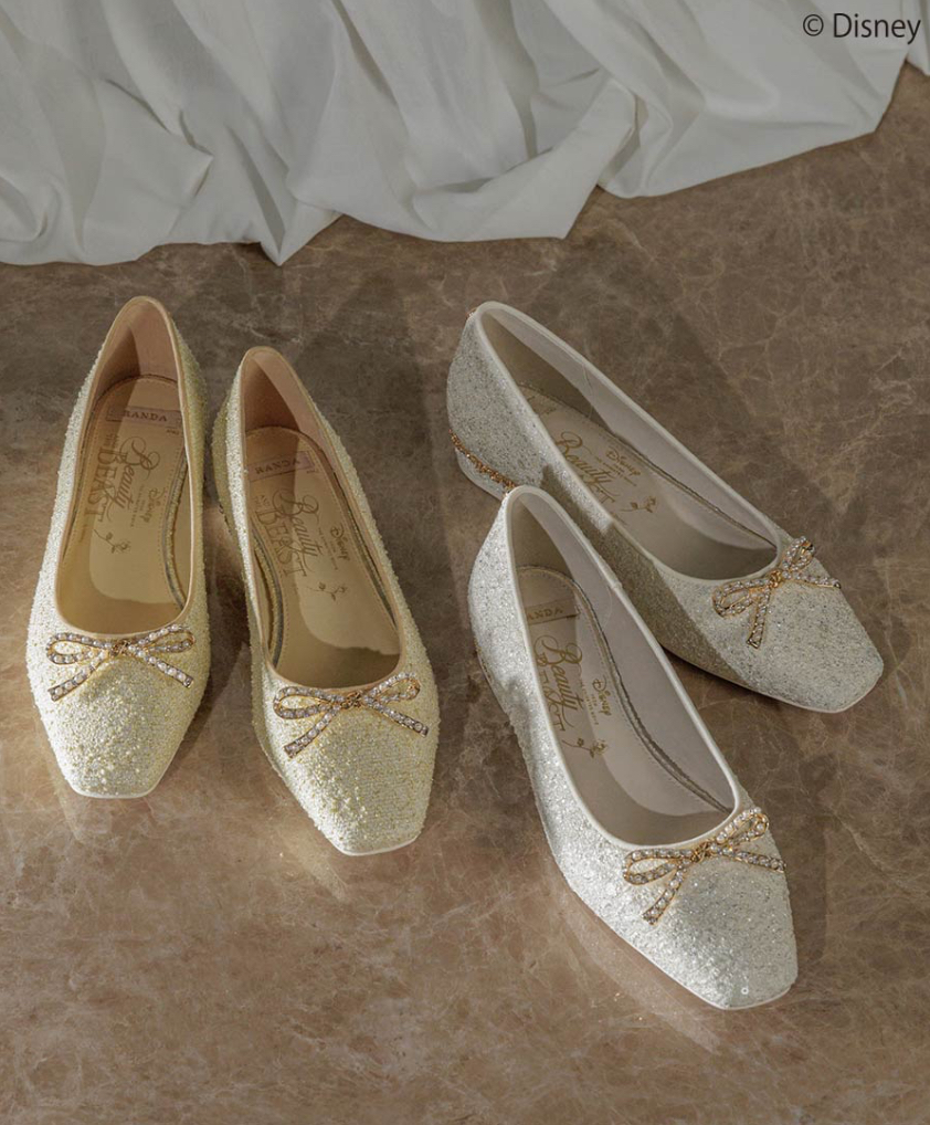 『美女と野獣』☆コレクション ドレスアップフラットパンプス
