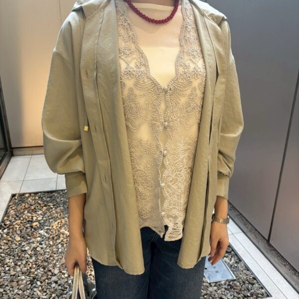 【エアータンブラーフードブラウス】着回し◎