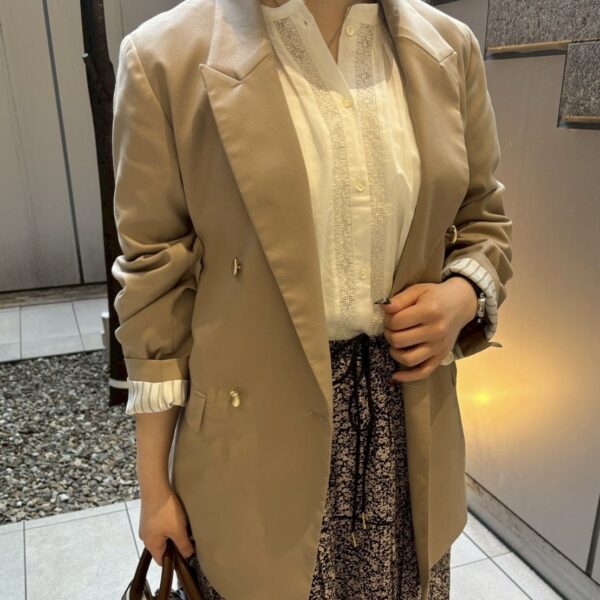 【ダブルブレストジャケット】お仕事や普段にも◎