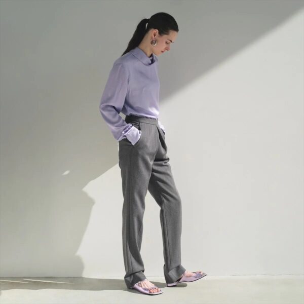 【卑弥呼】ワイドスクエアトゥフラットサンダル