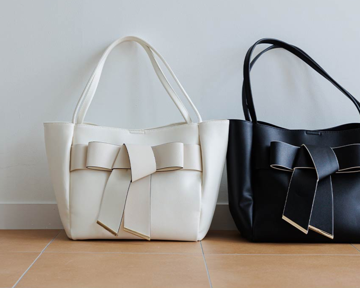 【A4対応】リボントートバッグ