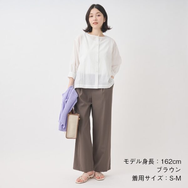 ONにもOFFにも使えるイージーワイドパンツ