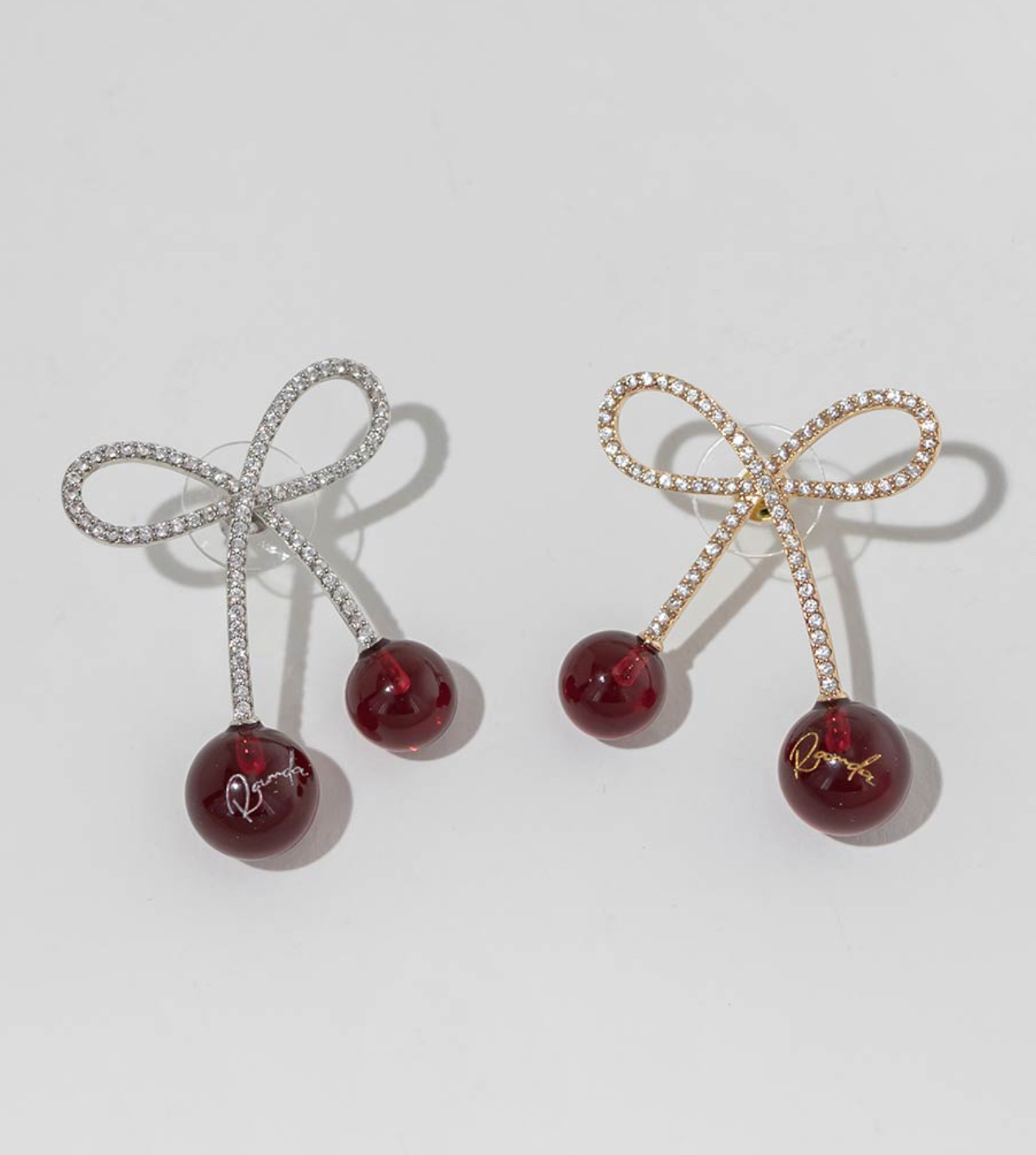 【再入荷】☆【Cherry＆Strawberry】チェリーモチーフピアス