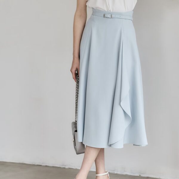 ♢12♢【再入荷】アシメフリルフレアスカート