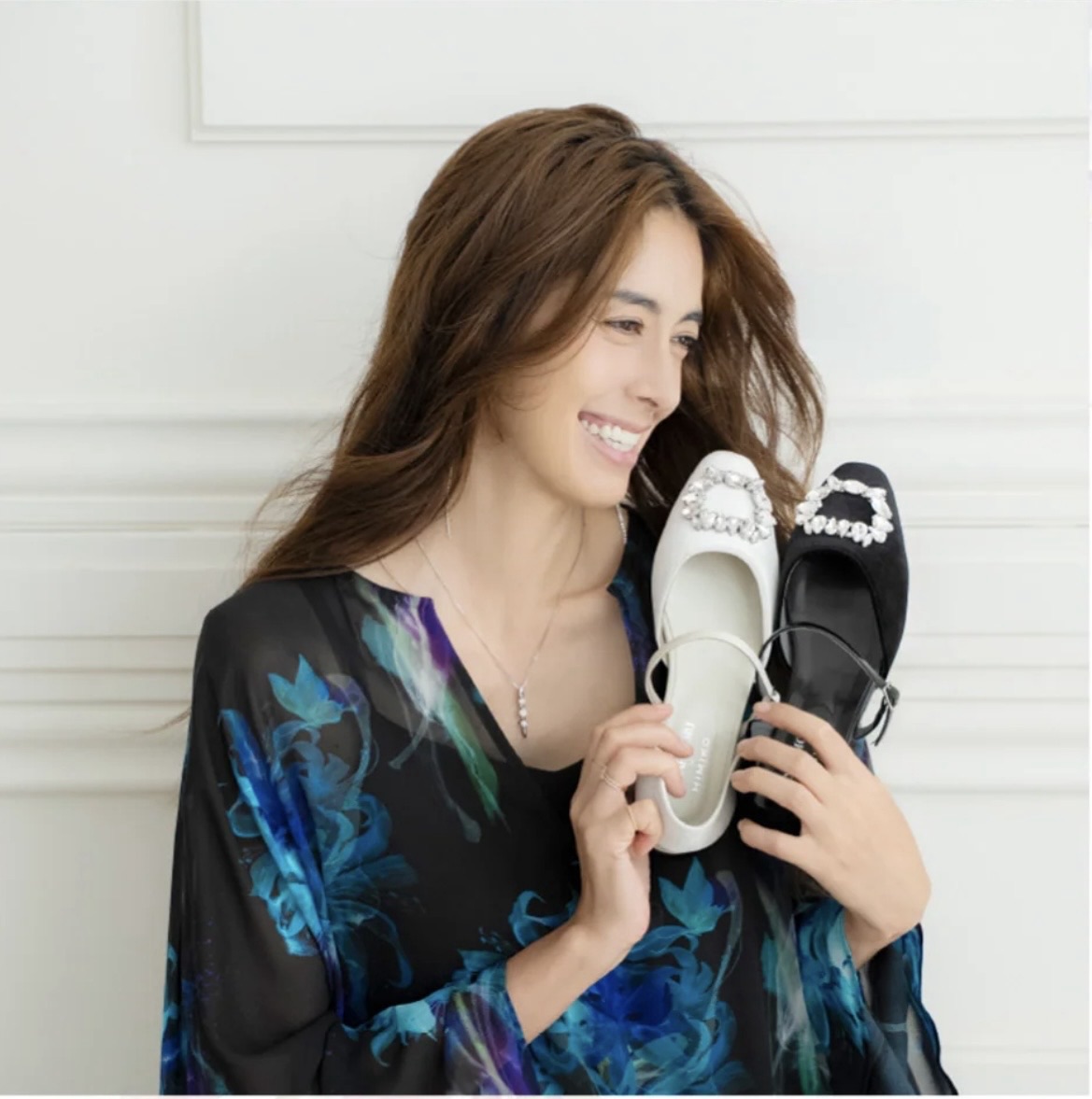 【HANAE MORI×HIMIKO 26AW】ビジューセパレートパンプス