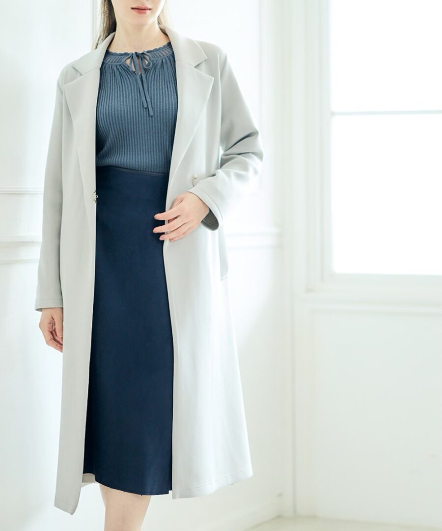 ♢12♢【ロングセラー】バックドロストストレッチコート ｜ 12 Twelve