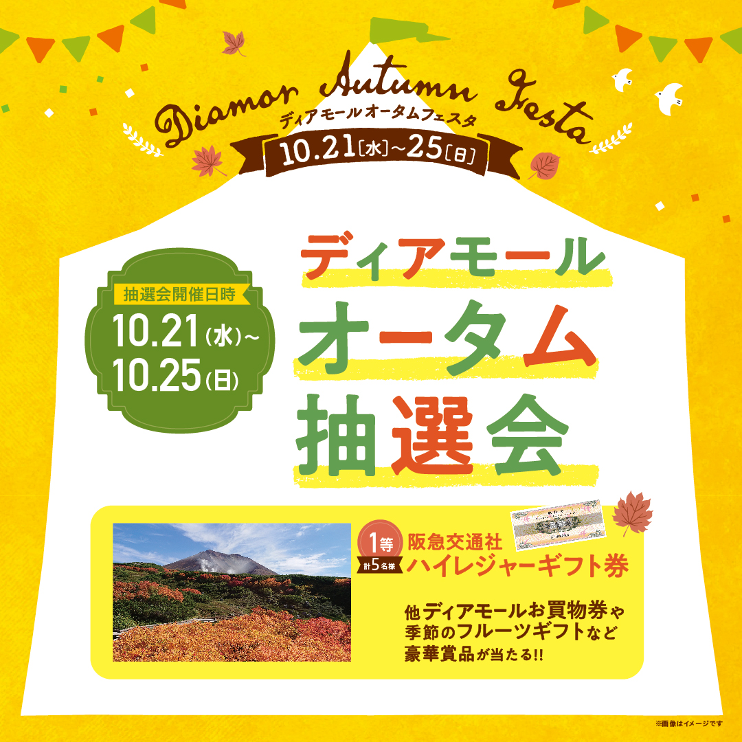 Diamor Autumn Festa　『ディアモール オータム抽選会』